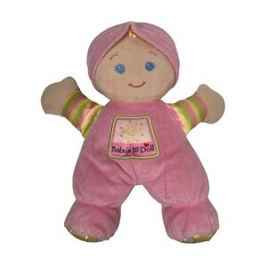 Fisher Price Pink My First Doll Stuffed Plush Baby Rattle Security Lovey 2008